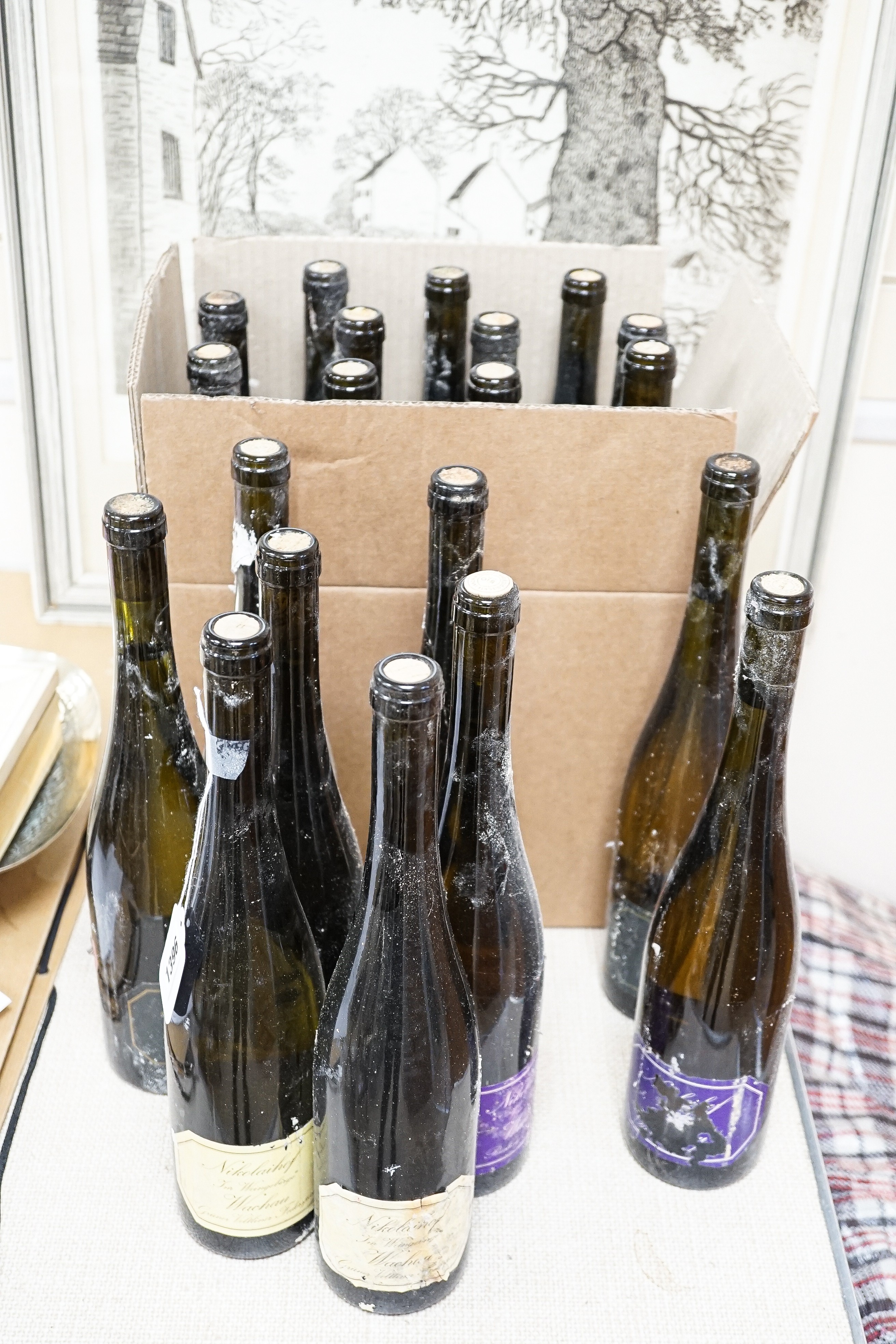 20 bottles of white Riesling wine